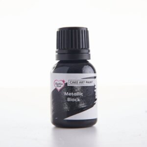 RD Metallic Cake Art Paint 25 ml zwart