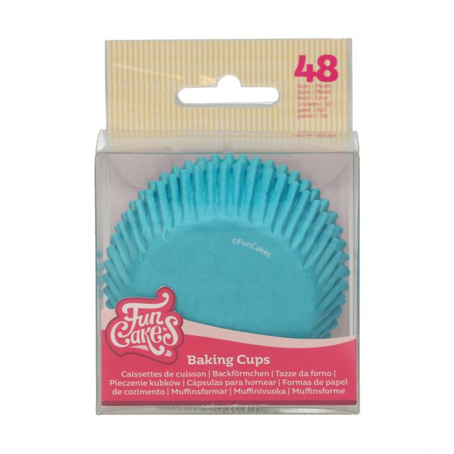 FunCakes Baking Cups Turquoise pk:48