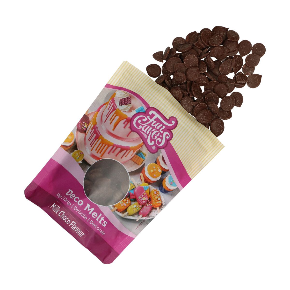 FunCakes Deco Melts - Melk Chocosmaak - 250g - Afbeelding 2