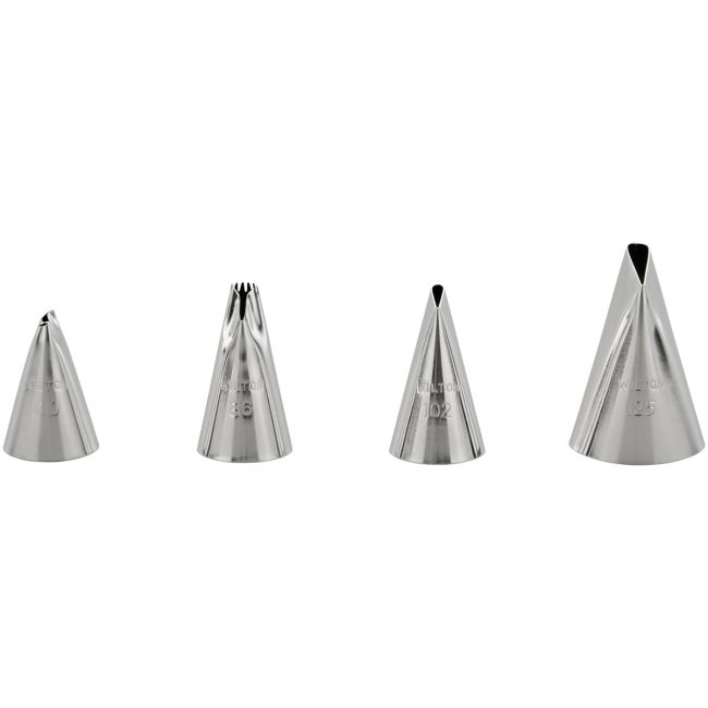 Wilton Decorating Tip Ruffles #86, #100, #102, #125 set/4