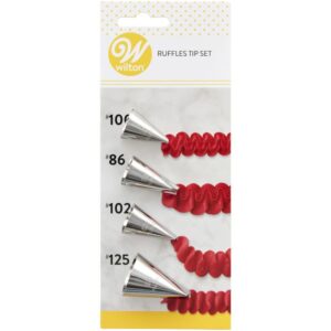 Wilton Decorating Tip Ruffles #86, #100, #102, #125 set/4