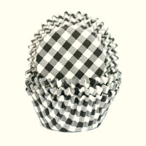 CK Baking Cups Zwarte Ruit