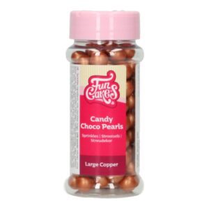 Choco Parels Groot Koper 10mm - 70g - Funcakes