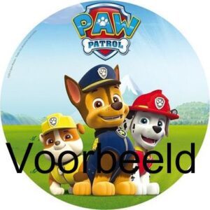 Eetbare Taart Print 14 cm Paw Patrol