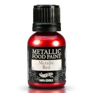RD Pot Metallic Food Paint Red