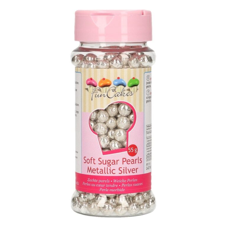 funcakes-zachte-parels-metallic-zilver-55g