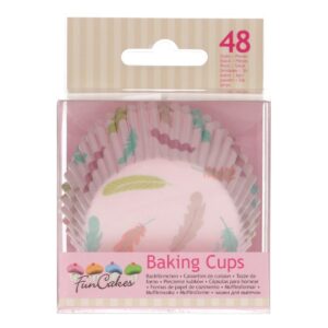 FunCakes Baking Cups -Pastel Feathers- pk/48