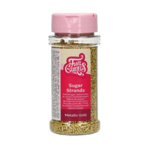 FunCakes Sugar Strands -Metallic Goud- 80g