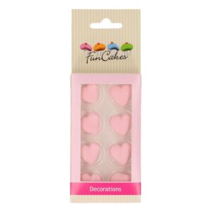 FunCakes Suikerdecoratie Hart Roze Set/8
