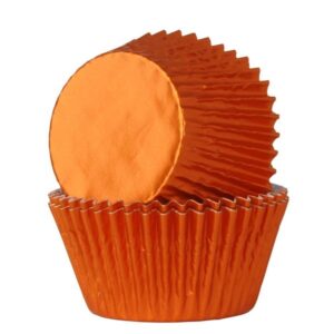 HoM Baking Cups Oranje Folie - 24