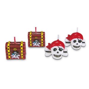 Piraten kaarsen Set - 4 dlg