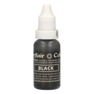 Sugarflair Edible Droplet Paint -Black- 14ml