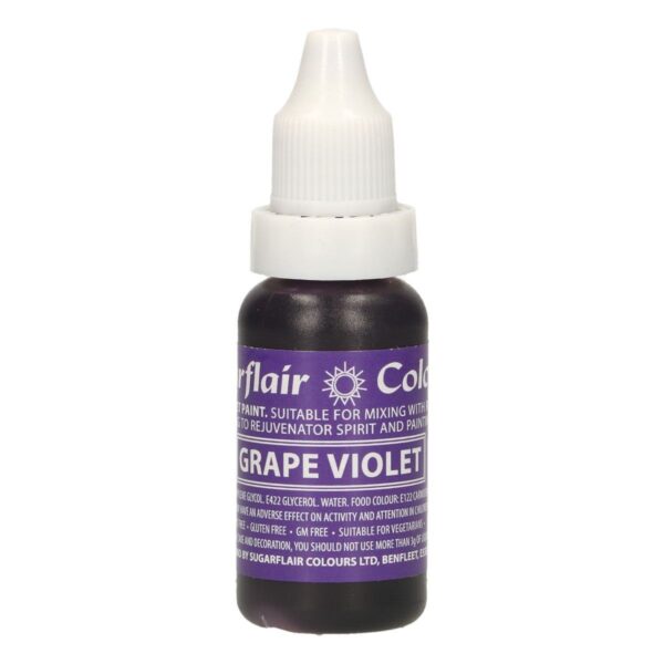 Sugarflair Edible Droplet Paint -Grape Violet- 14ml