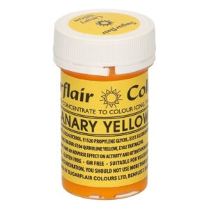Sugarflair Paste Colour Canary Yellow 25g