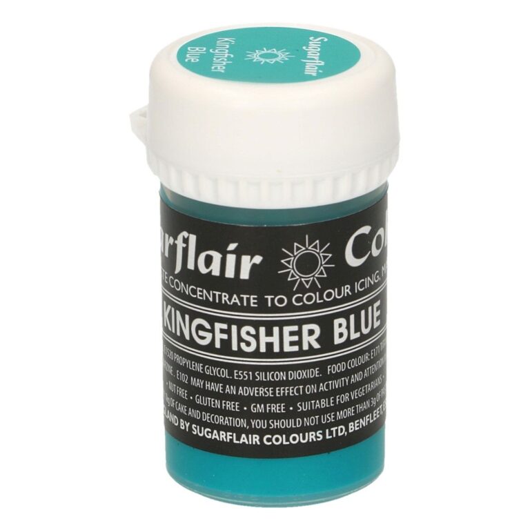 Sugarflair Paste Colour Pastel KINGFISHER BLUE 25g