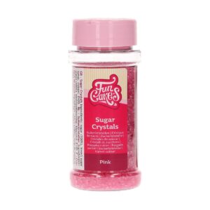 Funcakes Sugar Crystals Pink - Gekleurde Suiker Roze