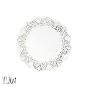 TAARTRAND Ø12CM WIT 250 STUKS