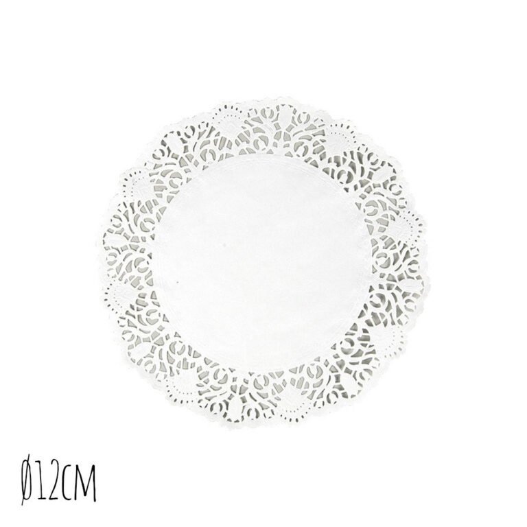 TAARTRAND Ø12CM WIT 250 STUKS