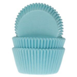 House of Marie Baking Cups Turquoise pk/50