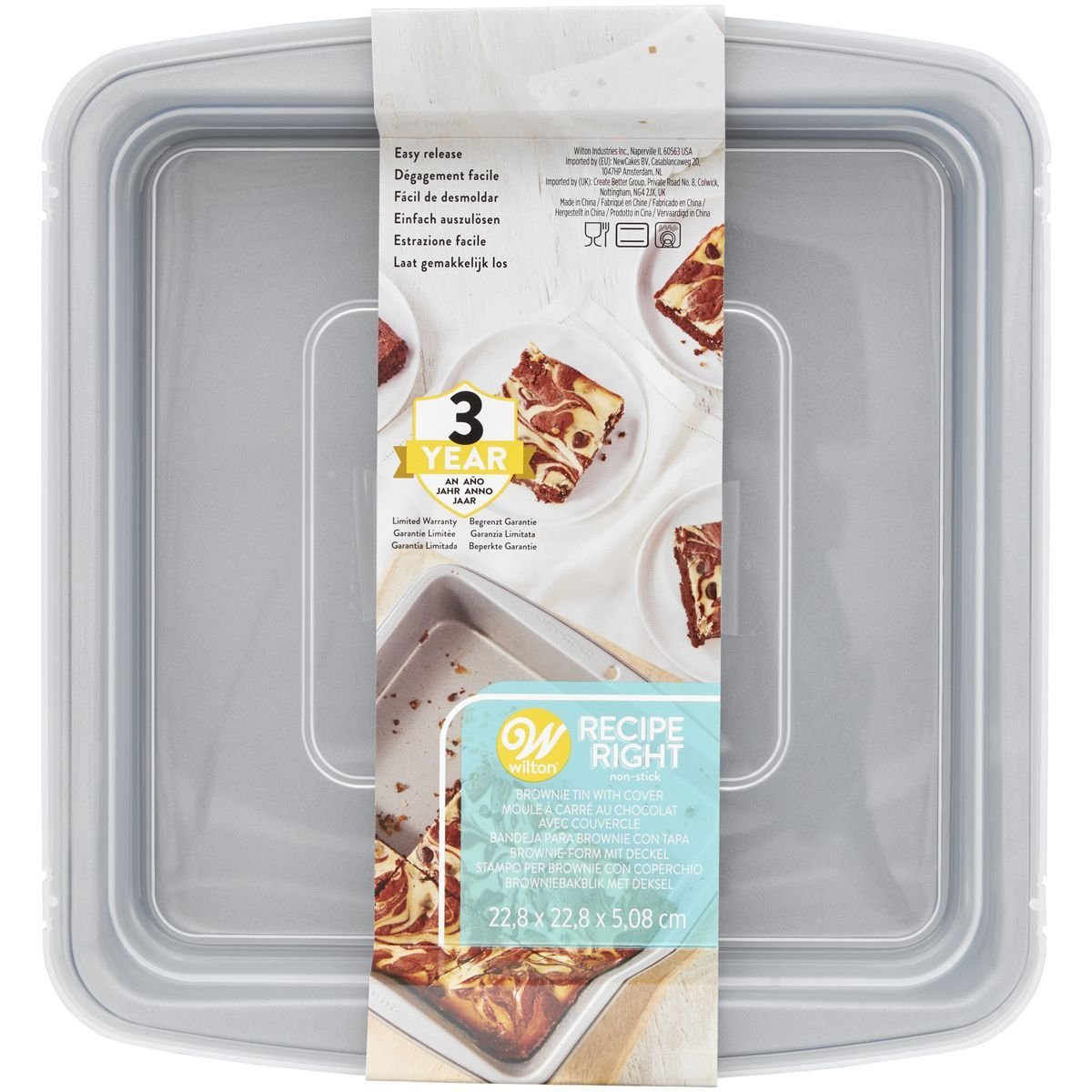 Wilton Covered Brownie Pan Square 22,5 x 22,5cm