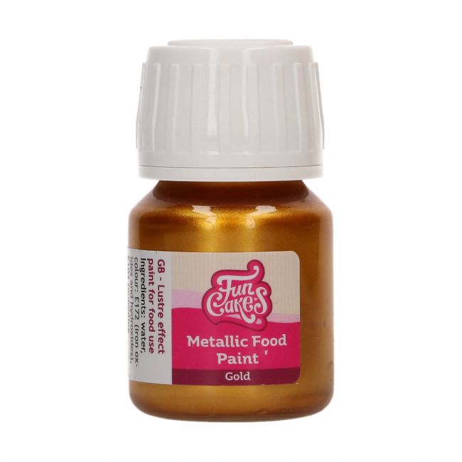 FunCakes Metallic Food Paint Gold 30 ml