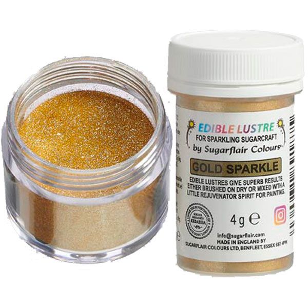 Sugarflair Edible Lustre Gold Sparkle, 4g