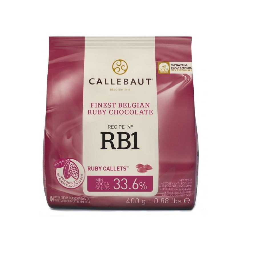 allebaut Chocolade Callets Ruby (RB1)