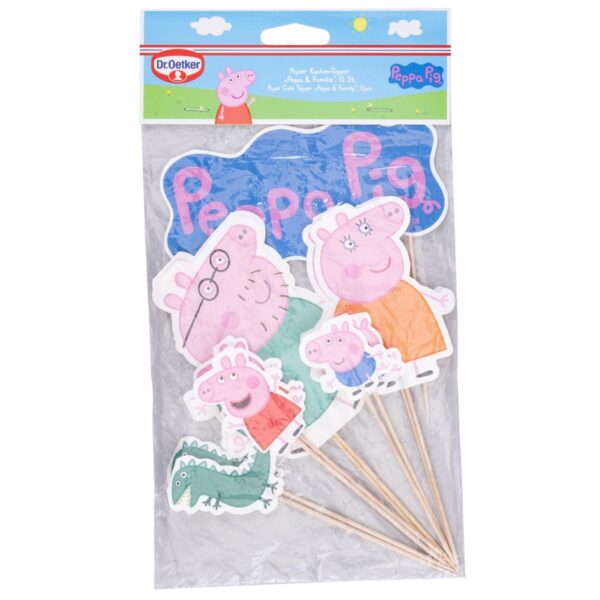 Dr. Oetker Peppa Pig & Family - Taart Toppers pc/12