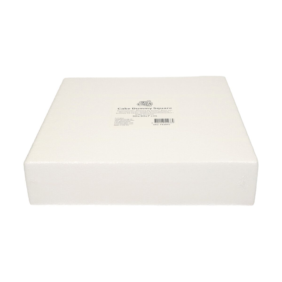 FunCakes Taart Dummy Vierkant 30x30x7 cm