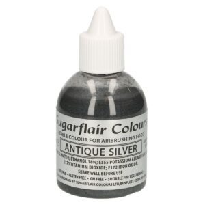 Sugarflair Airbrush Colouring - Antiek zilver - 60ml