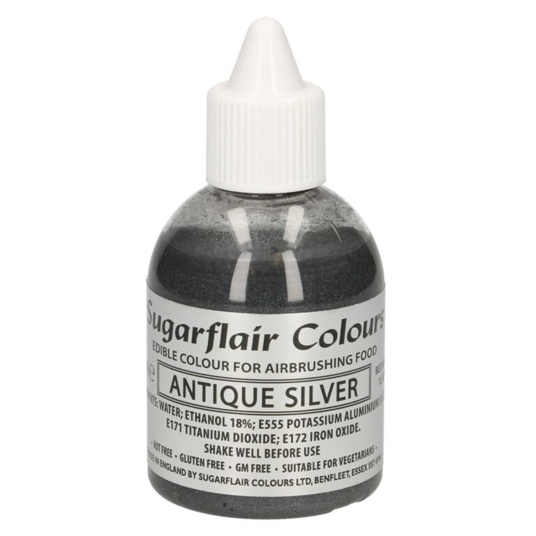 Sugarflair Airbrush Colouring - Antiek zilver - 60ml