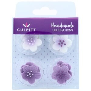 Culpitt Suikerdecoratie Bloemen Lila 12st.