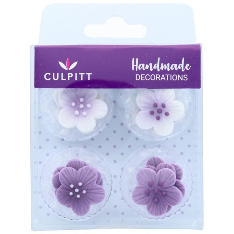 Culpitt Suikerdecoratie Bloemen Lila 12st.