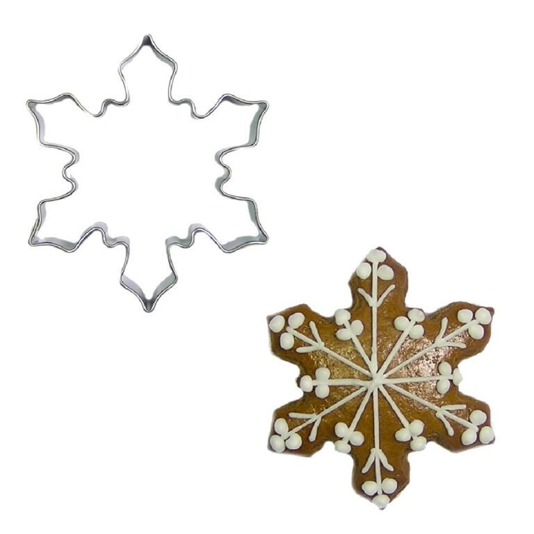 Uitsteker Sneeuwvlok RVS 5cm