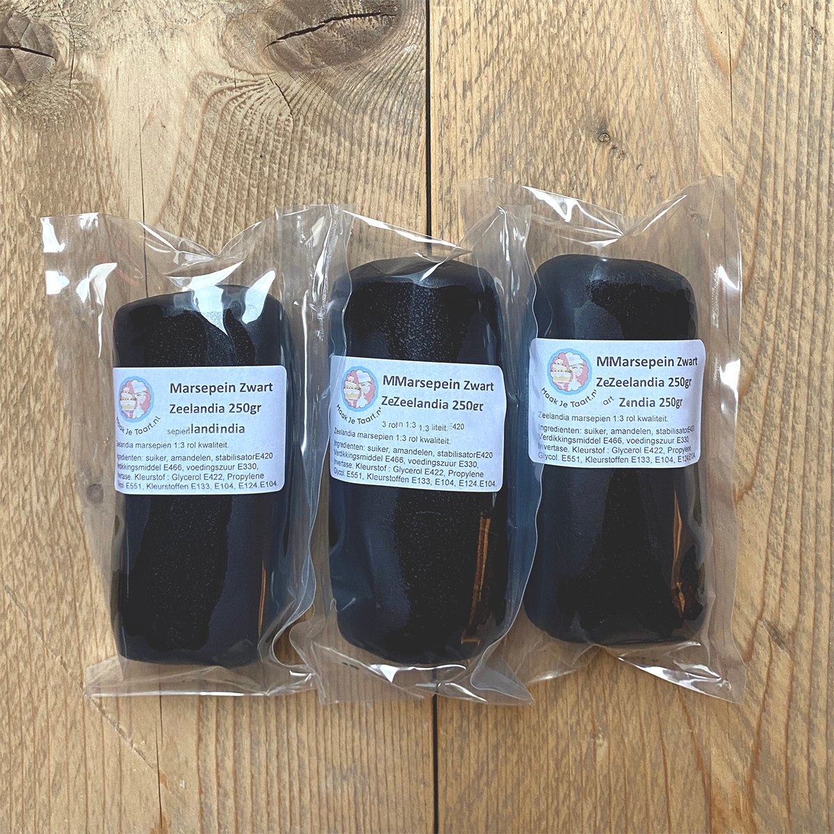 Marsepein Zwart 250g Zeelandia