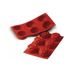 Siliconen Bakvorm Grote Roos Ø76h40mm (6)