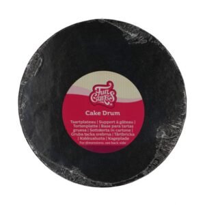 FunCakes Cake Drum Rond Ø20 cm - Zwart