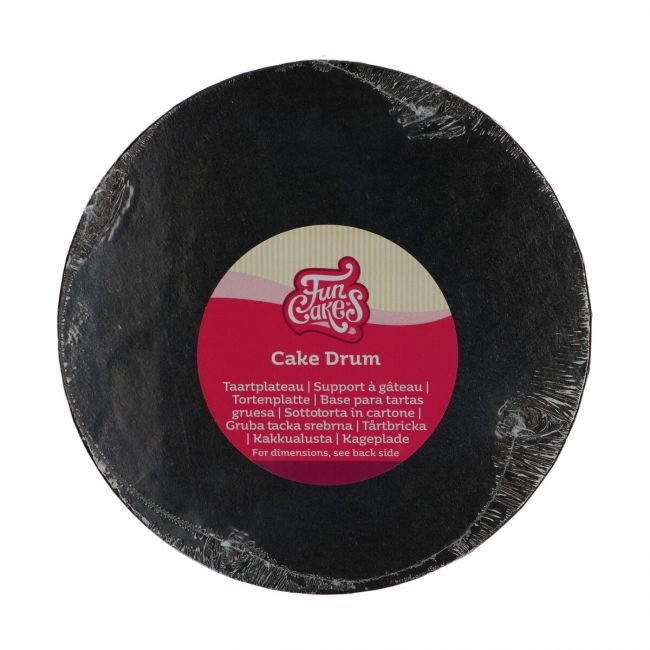 FunCakes Cake Drum Rond Ø20 cm - Zwart