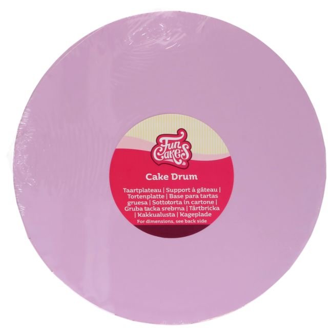 FunCakes Cake Drum Rond Pastel Paars Ø 25 cm