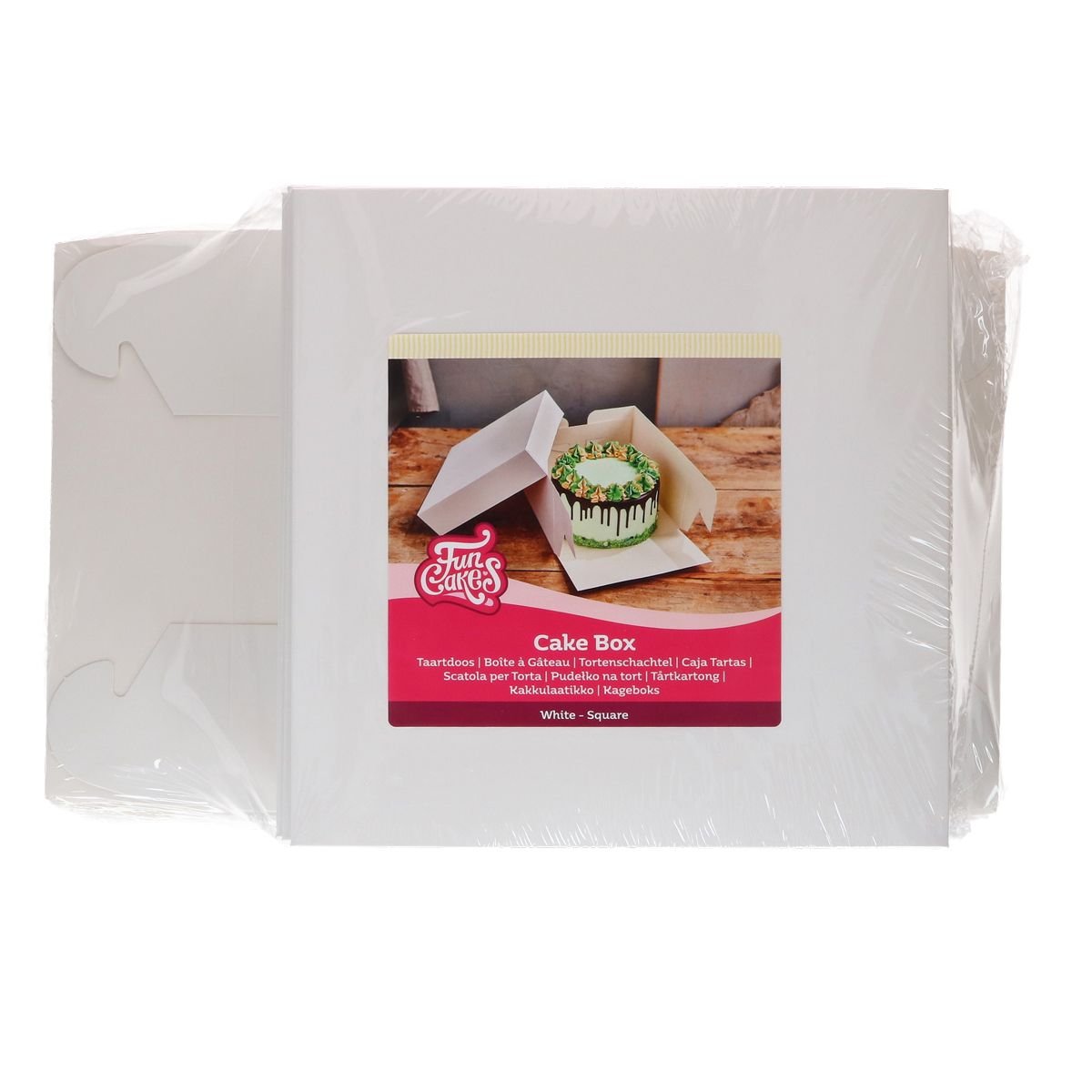 FunCakes Taartdoos Wit 30x30x20 cm