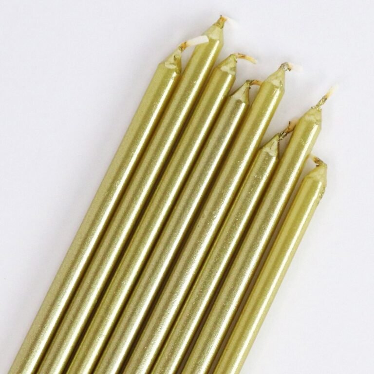 PME Extra Tall Candles Gold 16,5 cm pk/16