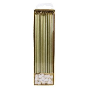 PME Extra Tall Candles Gold 16,5 cm pk/16