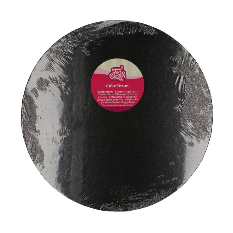 FunCakes Cake Drum Round Black Ø35,5cm