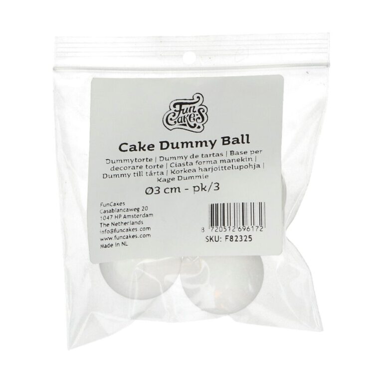 FunCakes Sphere Cake Dummy Ø3cm pk/3