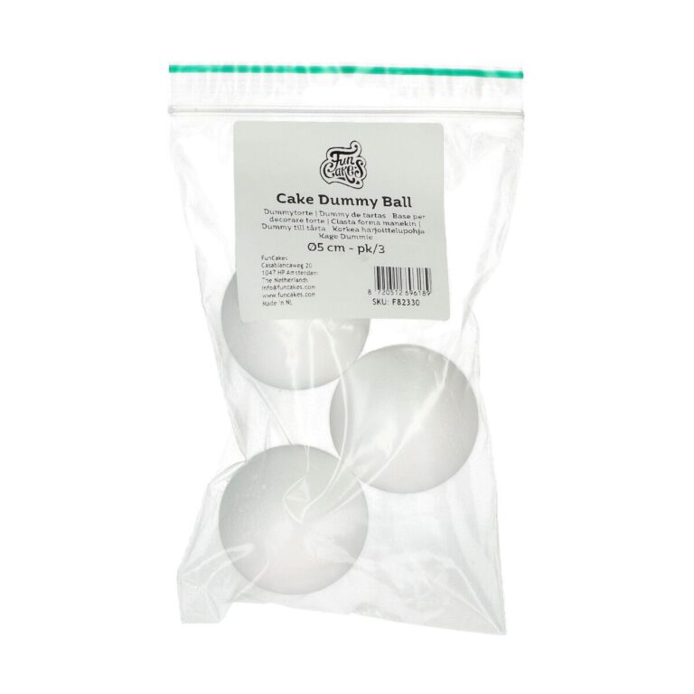 FunCakes Sphere Cake Dummy Ø5cm pk/3