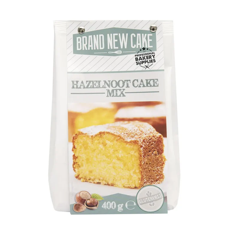 Hazelnootcake-mix 400g. Glutenvrij